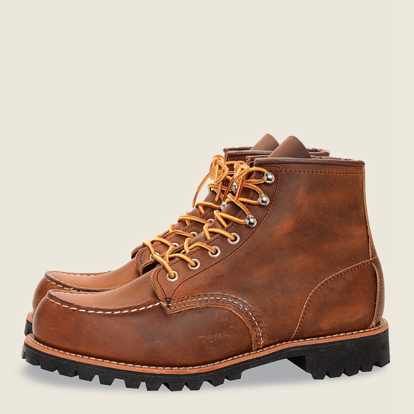 Red Wing Heritage Bot Erkek - Roughneck - 6-Inchr Rough & Tough Deri - Kahverengi - 39WFGUVIB